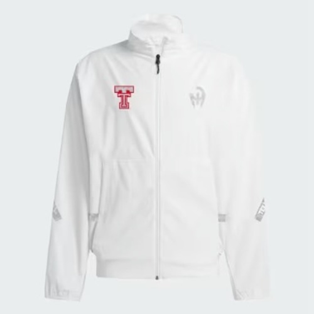 Adidas Texas Tech Patrick Mahomes White Windbreaker Jacket 2XL JY3804 NEW